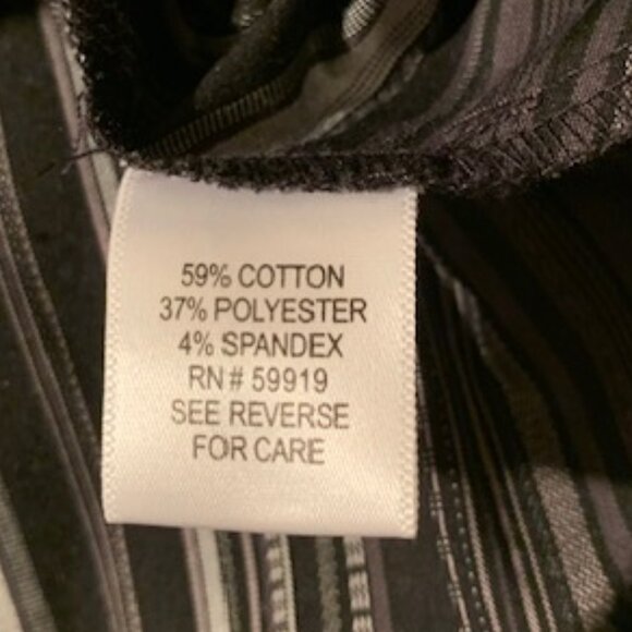 *HP* Women's Apt. 9 grey scale long sleeve blouse - Picture 5 of 7